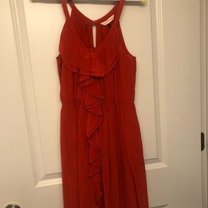 Rebecca Taylor red silk dress